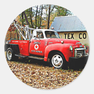 Jones sleepwagen Ronde Sticker