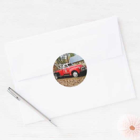  Jones sleepwagen Ronde Sticker (Envelop)