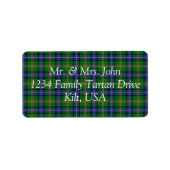 Jones Tartan Label (Voorkant)