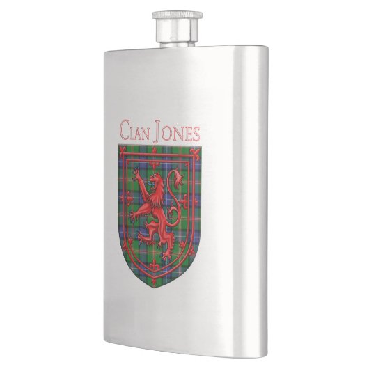 Jones Tartan Scottish Plaid Lion Rampant Flacon (Links)