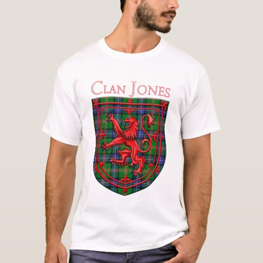 Jones Tartan Scottish Play Lion Rampant T-shirt (Voorkant)