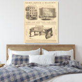 Jones, White en McCurdy's Dental Depots Canvas Afdruk (Insitu (Slaapkamer))