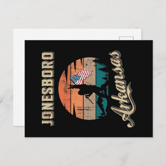 Jonesboro Arkansas Briefkaart (Voorkant / Achterkant)