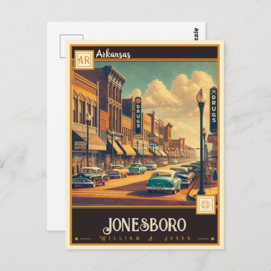Jonesboro, Arkansas |  Briefkaart (Voorkant / Achterkant)