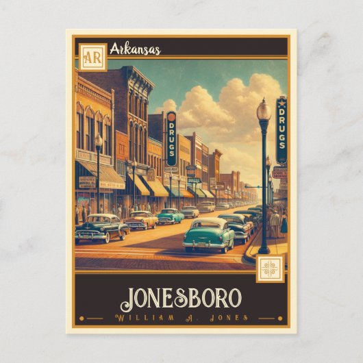 Jonesboro, Arkansas |  Briefkaart (Voorkant)