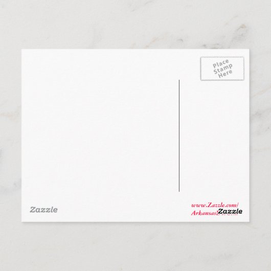 Jonesboro Rocks. (Rood) Briefkaart (Achterkant)