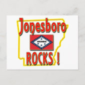 Jonesboro Rocks. (Rood) Briefkaart (Voorkant)