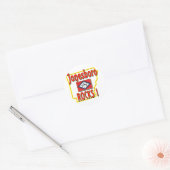 Jonesboro Rocks. (Rood) Ronde Sticker (Envelop)
