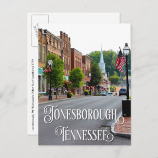 Jonesborough, Tennessee Main Street Briefkaart