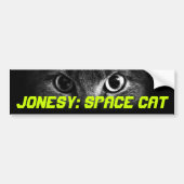 Jonesy: Ruimtecat Bumpersticker (Voorkant)