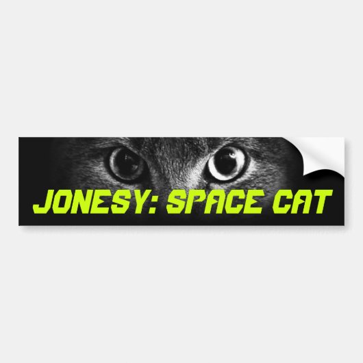 Jonesy: Ruimtekat Bumpersticker (Voorkant)