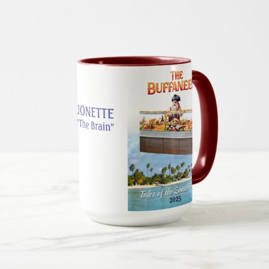 Jonette "The Brain" Buffaneers Piratenontwerp Mok (Voorkant rechts)