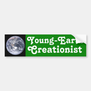 Jong-Aarde creationist Bumpersticker