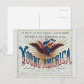 Jong Amerika Clipper Zeilschip Briefkaart (Voorkant / Achterkant)