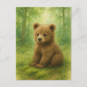 jong Beer Baby wilde dieren Briefkaart