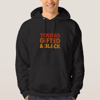 Jong Begiftigd En Zwarte Geschiedenis Maand Afro M Hoodie
