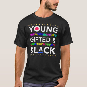 Jong Begiftigd Zwart4 Zwart Meisje Magie En Zwarte T-shirt