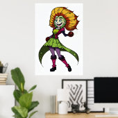 jong bloem Meisje | AI Art Poster (Thuiskantoor)