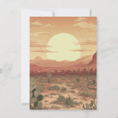 Jong Cowgirl Paard Verjaardagsfeest Kaart (Achterkant)