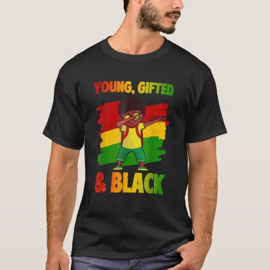 Jong Ed & Zwart Geschiedenis Maand Kinder Leuke Da T-shirt (Voorkant)