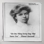 Jong Eleanor Roosevelt doet iets angstaanjagends Poster (Voorkant)