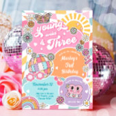 Jong en Drie Meisjes Retro Preppy Varsity Verjaard Kaart