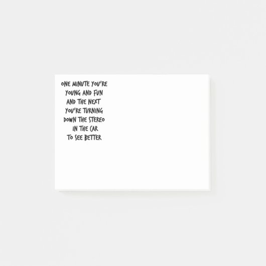 Jong en leuk post-it® notes (Voorkant)