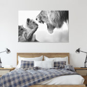 Jong en onverdiende wandkunst canvas afdruk (Insitu (Slaapkamer))