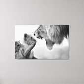 Jong en onverdiende wandkunst canvas afdruk (Voorkant)