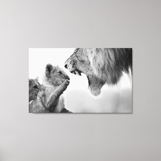 Jong en onverdiende wandkunst canvas afdruk (Voorkant)