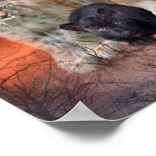 Jong en Wilde Kunst Poster/Druk Poster (Hoek)