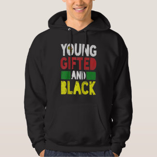 Jong en zwart Afrikaanse trots Zwarte Geschiedenis Hoodie
