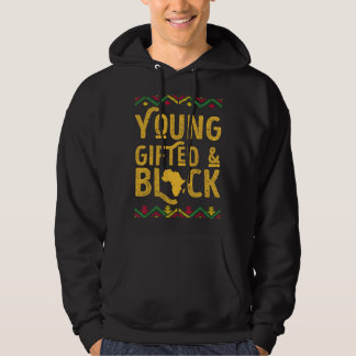 Jong en zwart Afro-Amerikaans zwarte geschiedenis Hoodie
