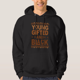 Jong en zwart Afro Zwarte Geschiedenis Maand Melan Hoodie