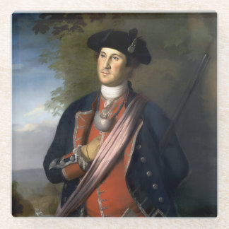 Jong George Washington portret  Glazen Onderzetter