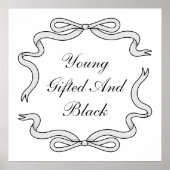 Jong, Gifted and Black Poster (Voorkant)