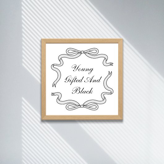 Jong, Gifted and Black Poster