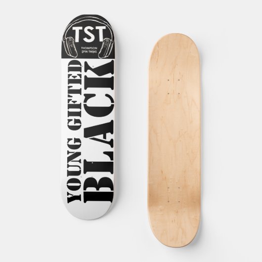 JONG GIFTED & BLACK Skateboard (Voorkant)