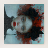 Jong Gothic Meisje met sproeten Legpuzzel (Horizontaal)