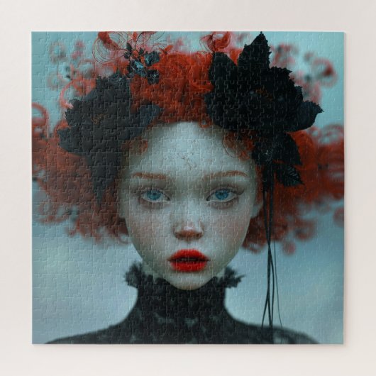 Jong Gothic Meisje met sproeten Legpuzzel (Verticaal)