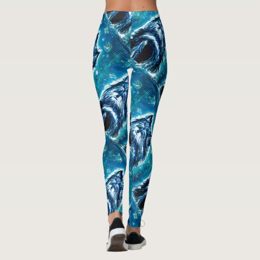 Jong Hondje in het blauw Leggings (Achterkant)