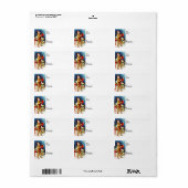  jong jongetje met arrangementen cadeau Label (Full Sheet)