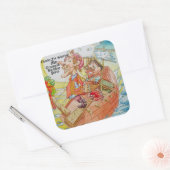 Jong jongetje verjaardagsfeestje sticker (Envelop)