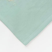 Jong kalf met bloemenkrans en vlinders fleece deken (Hoek)