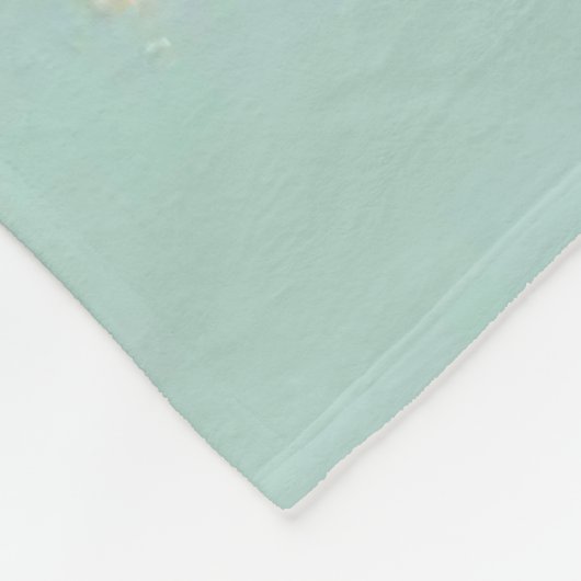 Jong kalf met bloemenkrans en vlinders fleece deken (Hoek)