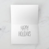 Jong Kerstmiskonijn Feestdagen Kaart (Binnen)