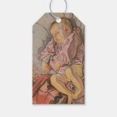 Jong Kind Slapen op een Kussen Cadeaulabel (Voorkant)