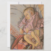 Jong Kind Slapen op een Kussen Kaart (Voorkant)