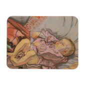 Jong Kind Slapen op een Kussen Magneet (Horizontaal)