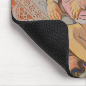 Jong Kind Slapen op een Kussen Muismat (Hoek)